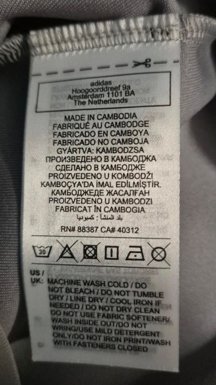 Gilet Adidas gris taille L - photo numéro 5