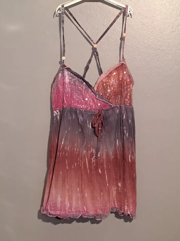 Débardeur ton violet - Marque Jolina - Taille 38 - Style vintage - Neuf avec étiquette. - photo numéro 2