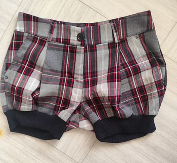 Short à carreaux