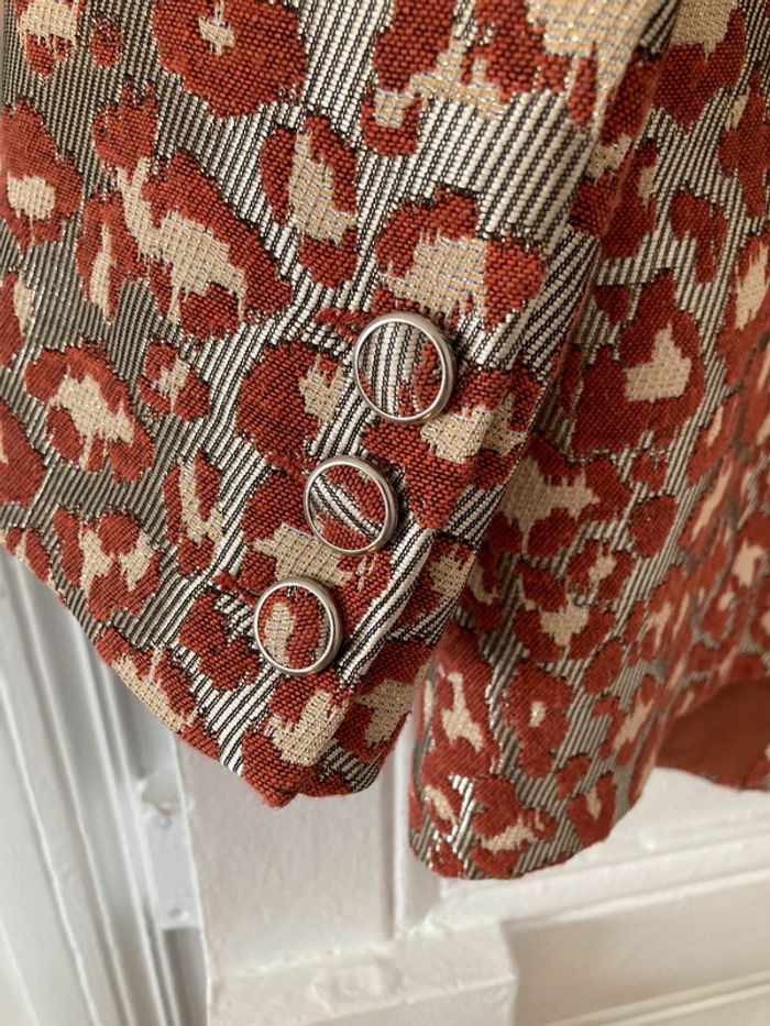 Blazer jacquard léopard - photo numéro 4