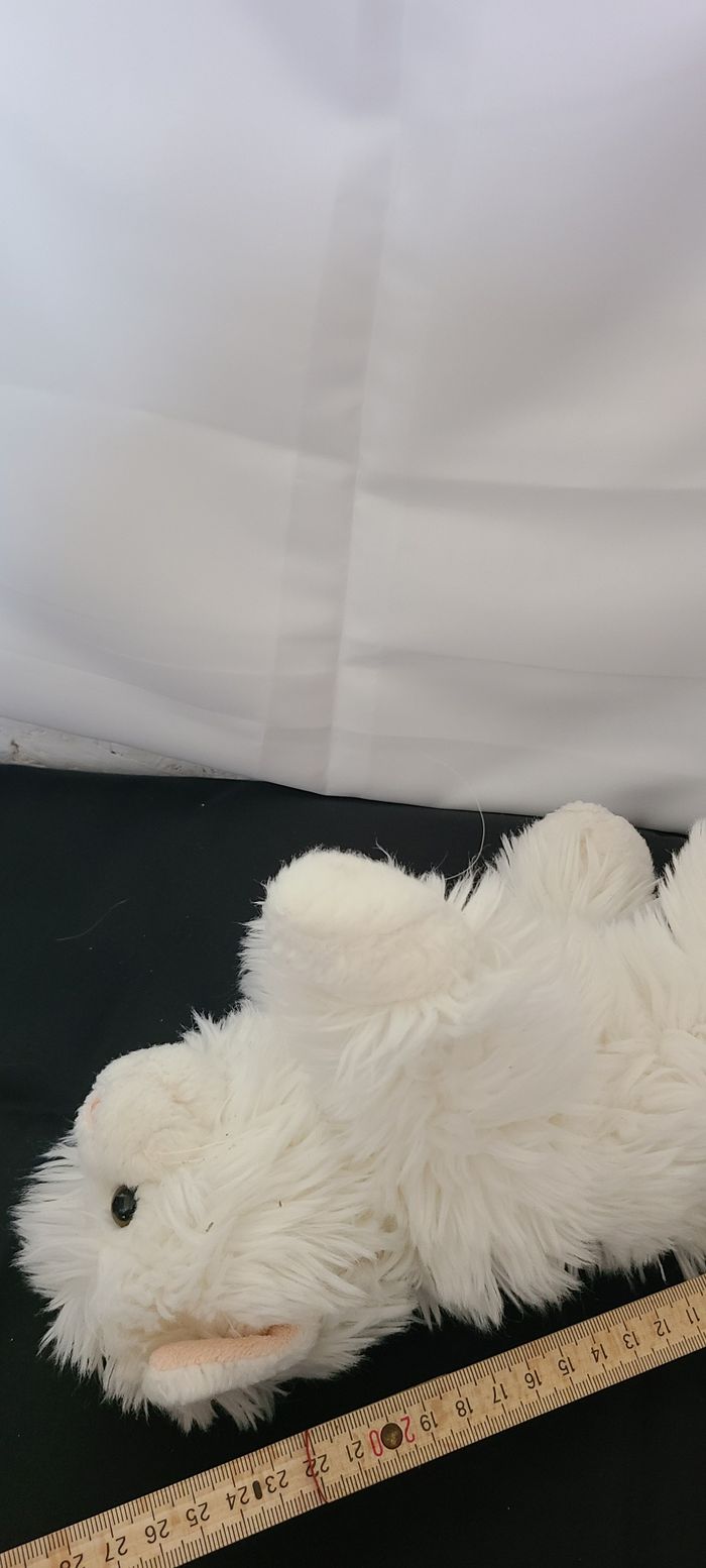 Doudou peluche chat blanc HISTOIRE D'OURS - - photo numéro 5