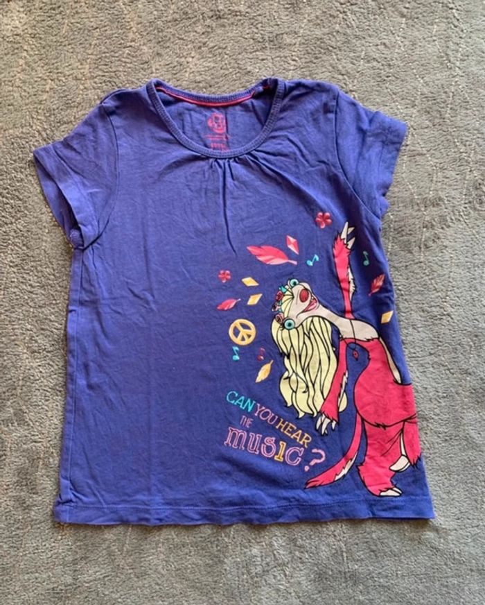 T-shirt violet fille taille 2/4 ans