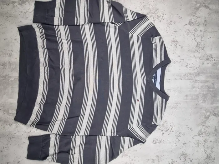 Pull col V Tommy Hilfiger bariolé, XL Hommes - photo numéro 3