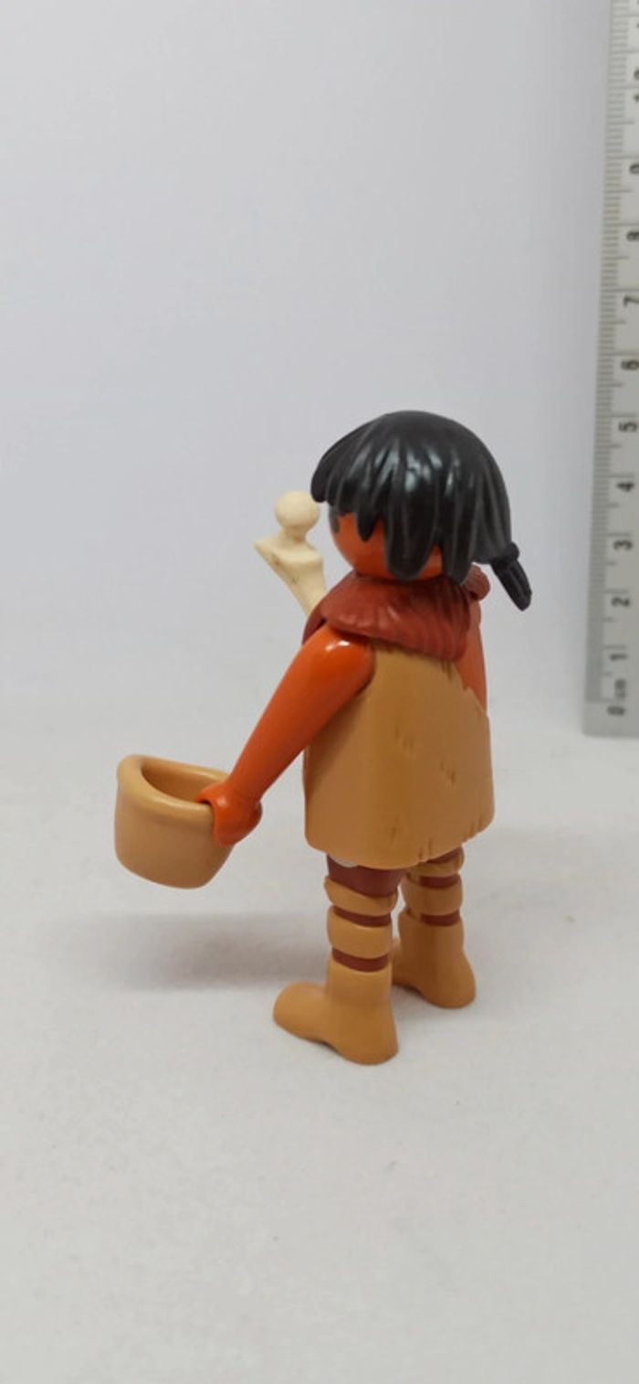 Homme de cromagnon avec bol et os playmobil - photo numéro 2