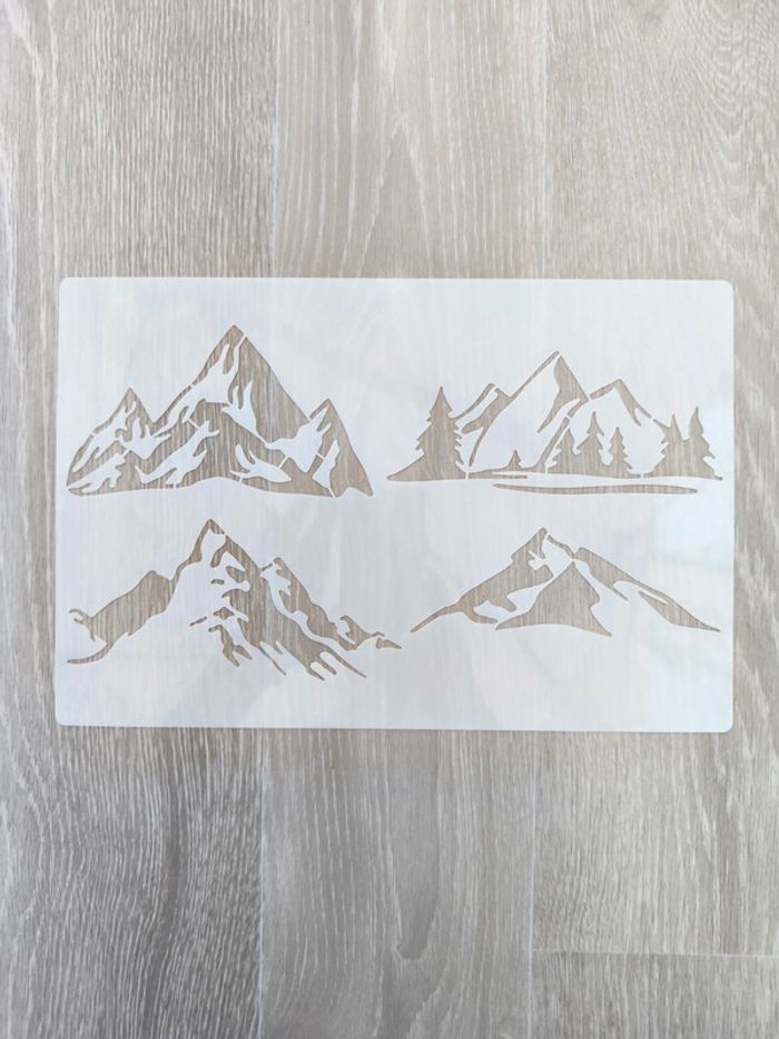 Pochoir montagnes