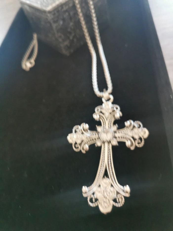 Collier et pendentif spirituel croix chrétienne - photo numéro 2