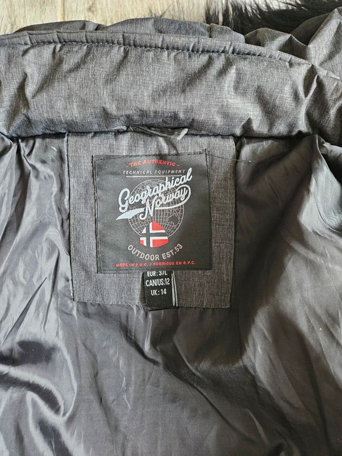 Parka mi longue geographical norway taille L - photo numéro 4