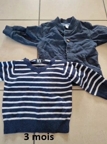 Lot de pulls garçon 3 mois