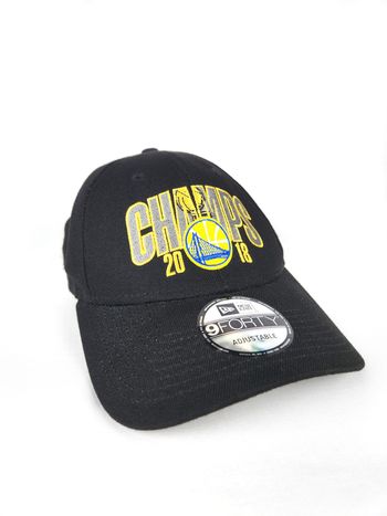 New Era Golden State Warriors NBA Champs 2018 Casquette Réglable 9FORTY Noire