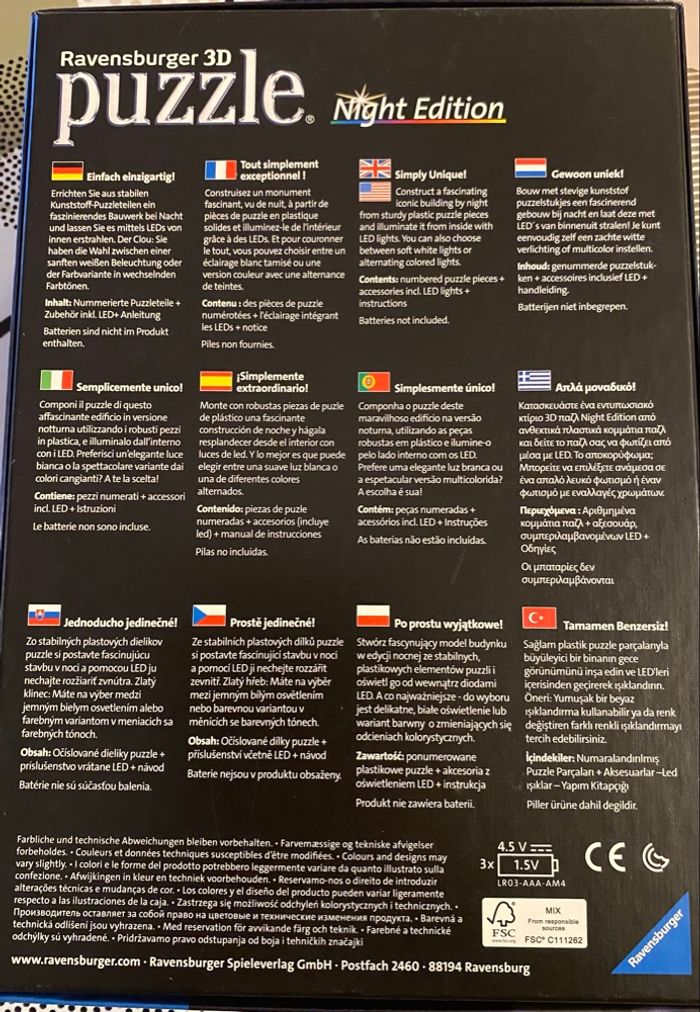 Puzzle 3D Tour Eiffel - photo numéro 2