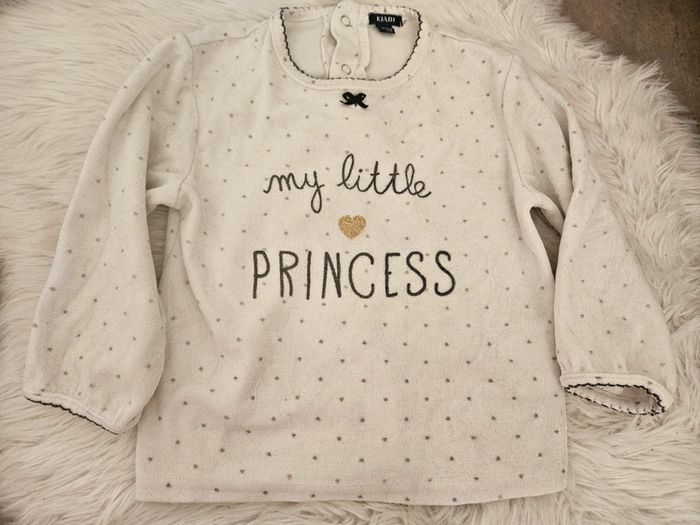 Haut de pyjama Kiabi - 24 mois - My Little Princess - photo numéro 2
