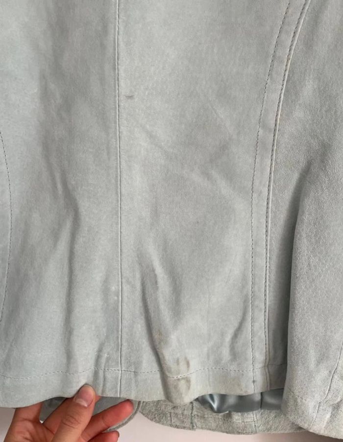 Veste de blazer bleu turquoise vintage Mim - photo numéro 6