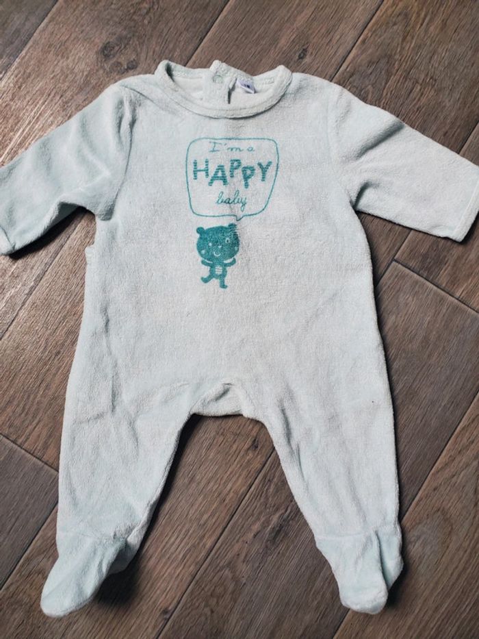 Pyjama velours taille 1 mois bon état
