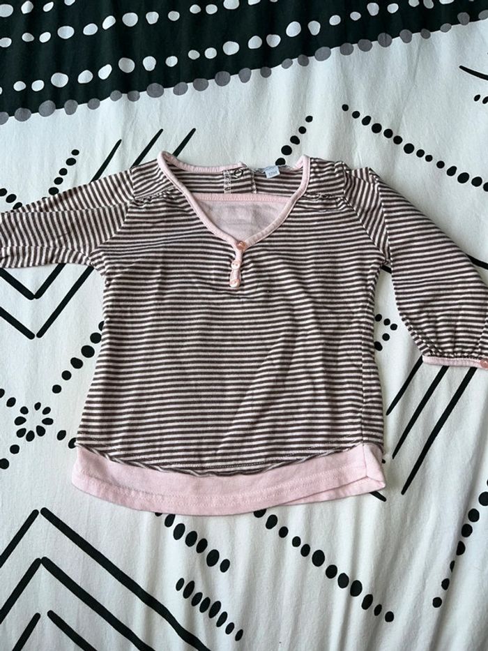 Lot de Tee-Shirt manche longue 12 mois - photo numéro 2