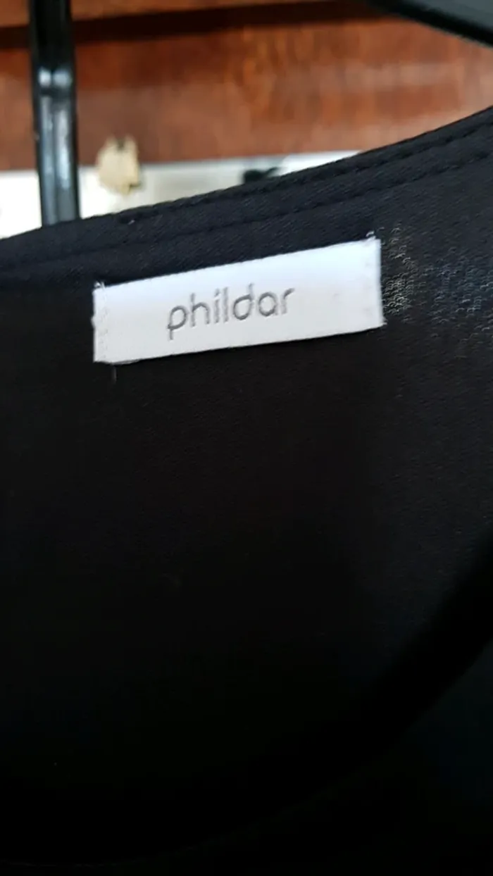 Robe  vintage noire phildar - photo numéro 4