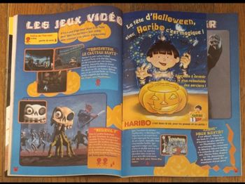 Ancien journal de mickey avec livret haribo spécial halloween N°2523S 2000 vintage