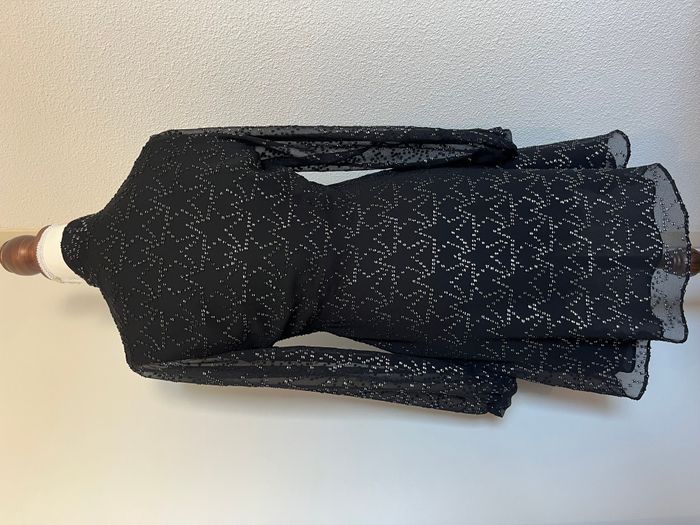 🌟 Robe noire à étoiles en strass – Claudie Pierlot – Taille 36 (Neuve avec étiquette) 🌟 - photo numéro 5