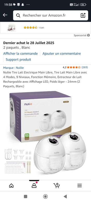 Tire lait dans ça boîte