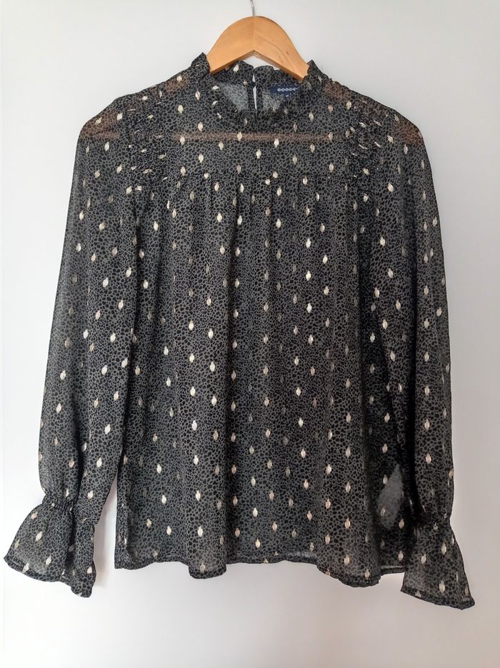 BLOUSE BONOBO Gris Léopard. - photo numéro 2