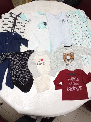62 lot vêtements bébé garçon