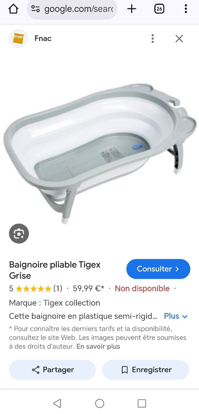 Baignoire pliable Tigex ultra compacte - photo numéro 4