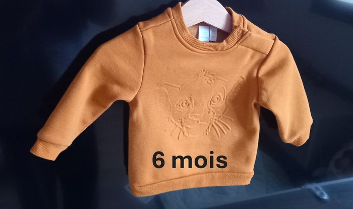 Sweat moutarde roi lion