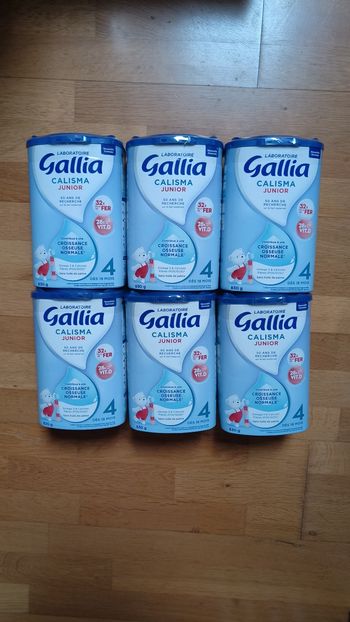6 boîtes de lait Gallia Calisma 4