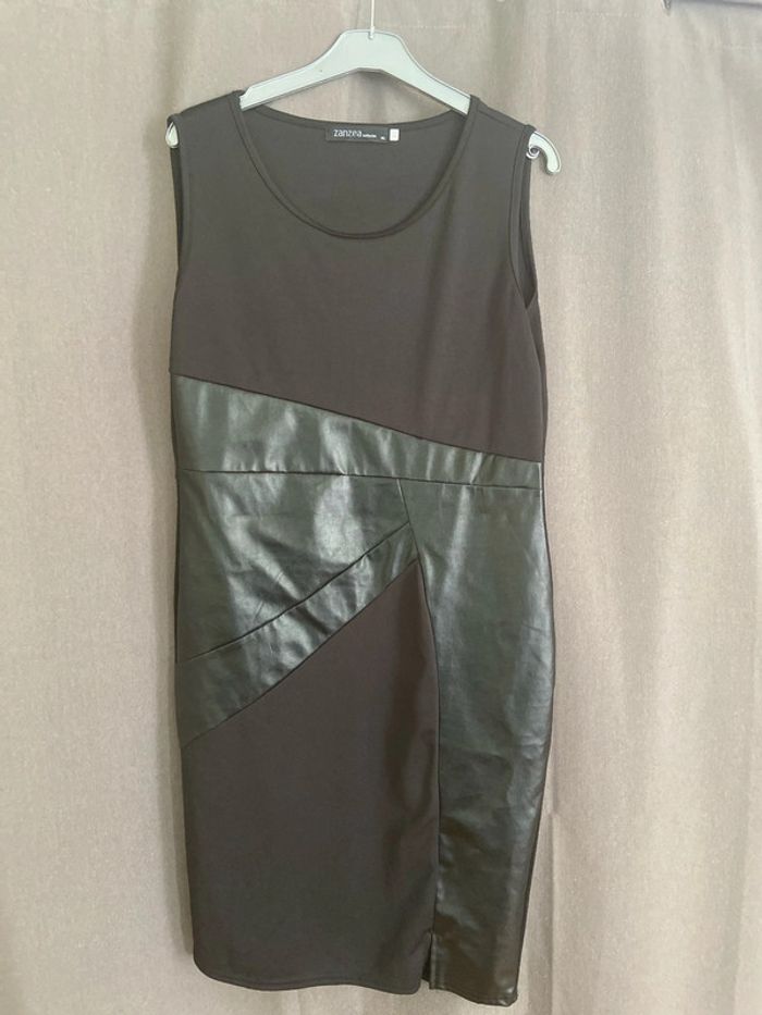 Robe chic bi matière - photo numéro 2