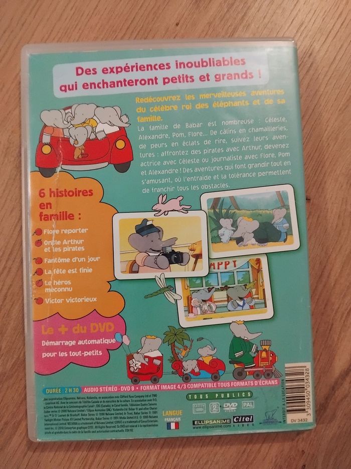 Dvd babar - photo numéro 3