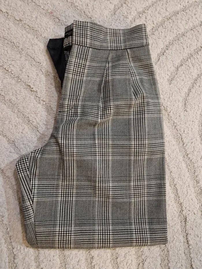 Pantalon à carreaux Zara - photo numéro 3