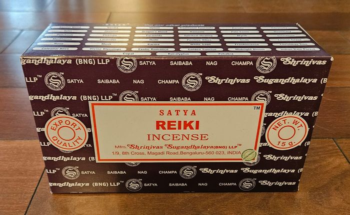 Bâtons Encens - Satya Reiki - Boite de 12 paquets de 15g (total 180g) - photo numéro 1
