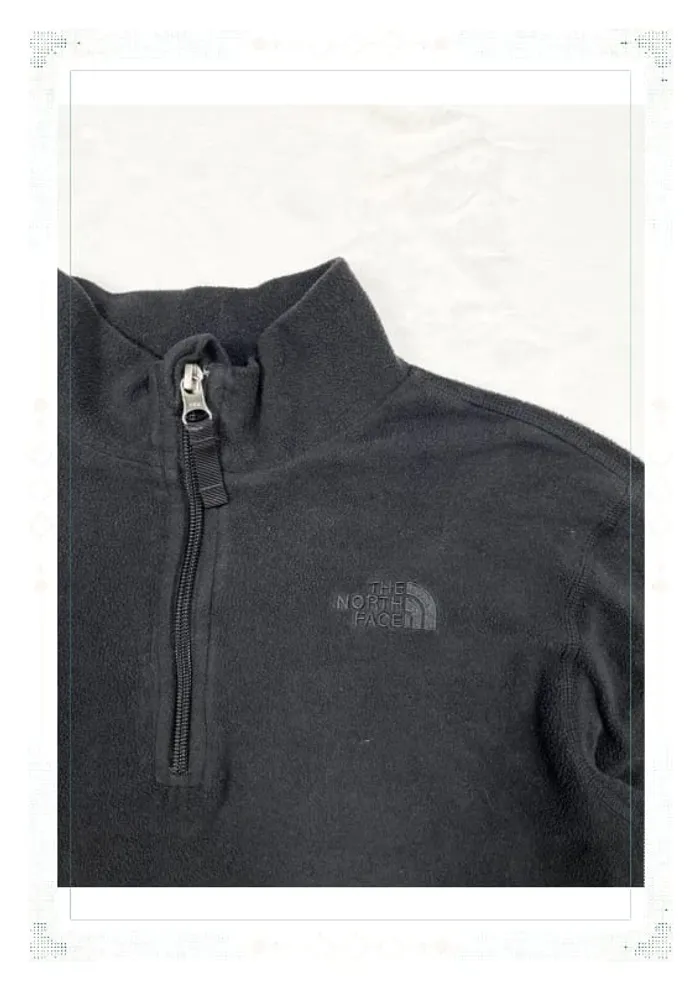 The North Face polaire demi zip noir enfant garçon 14 ans polyester - photo numéro 5