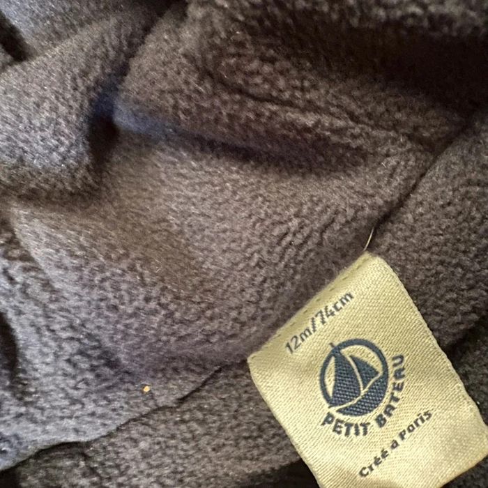 "Doudoune matelassée Petit Bateau marine 12 mois  NSE (27€) " - photo numéro 3