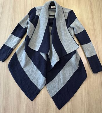 Veste gilet Tommy Hilfiger à rayures – Couleur Bleu & Gris - Taille XS