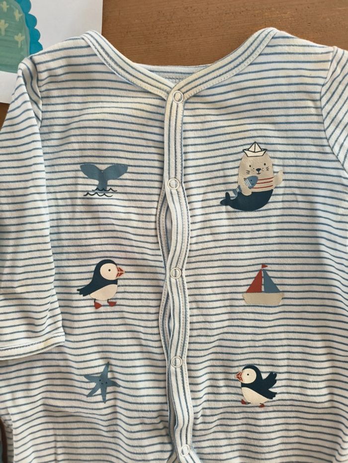 Lot de 2 pyjamas une pièce bébé garçon 3 mois C&A - photo numéro 4