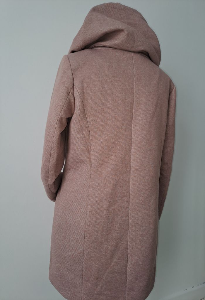 Manteau mi-saison à capuche rose Only Sedona - photo numéro 4
