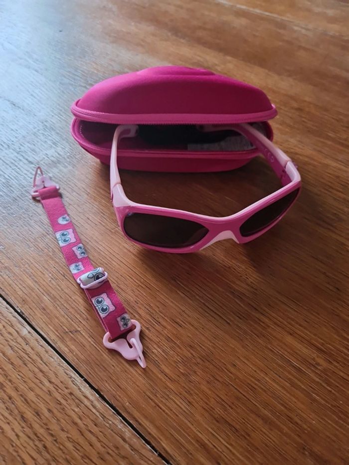 Lunettes enfant sport d'hiver avec boîtier et attaché supplémentaire