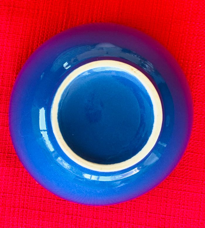 1 Bol bleu en céramique avec prénom gravé à choisir - photo numéro 3