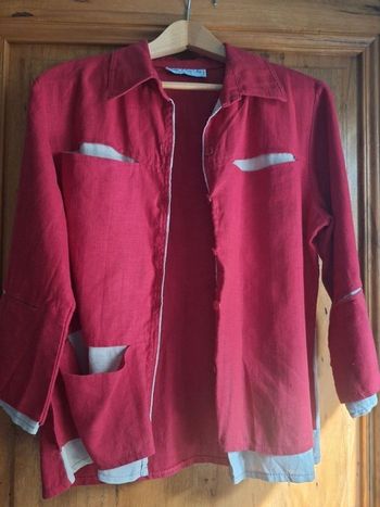 Veste chemise 100 pour cent lin