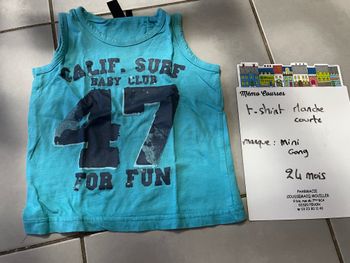 Debardeur garçon 24 mois