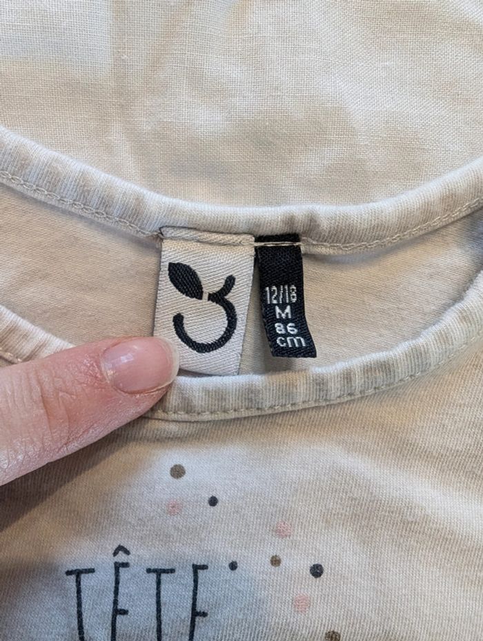 Robe bleu marine et blanche - 12/18 Mois - photo numéro 2