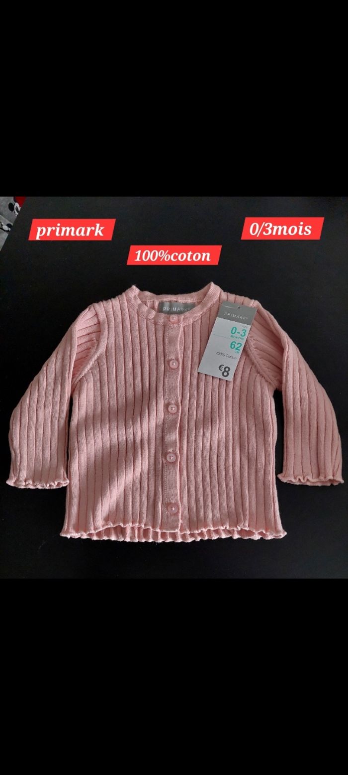 Veste en laine fille 3 mois