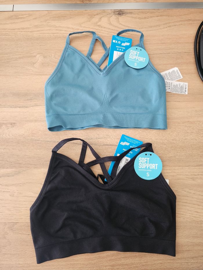 Brassière sport ODLO réversible Seamless femme 36 38 taille S - photo numéro 2