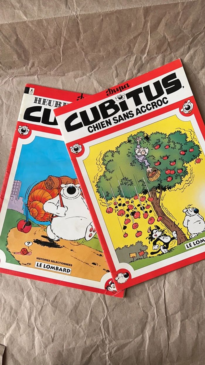 Cubitus 1995 - lot de 2 livres couvertures souples sans griffonnage ni déchirure