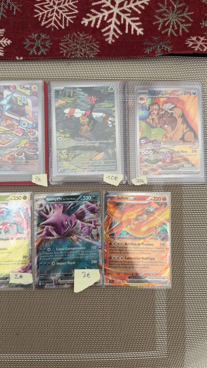 Lot cartes Pokémon EV 10 Rivalités destinées Ultra Rare & ex – État neuf sous top loader - photo numéro 2