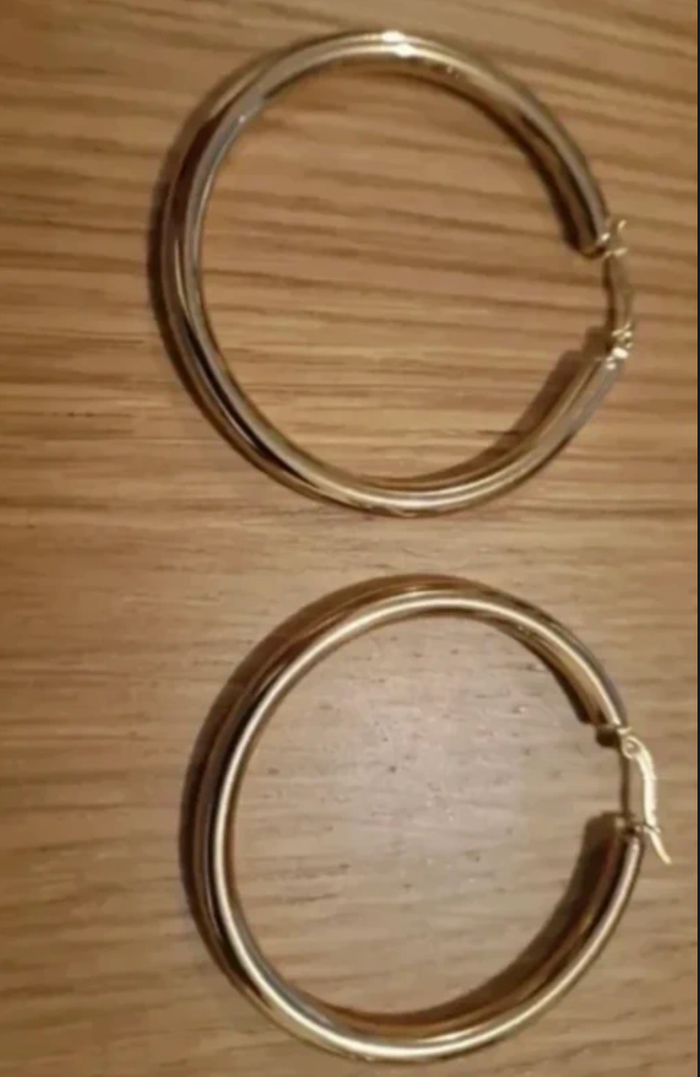 Créoles plaquées or 40 mm - photo numéro 2