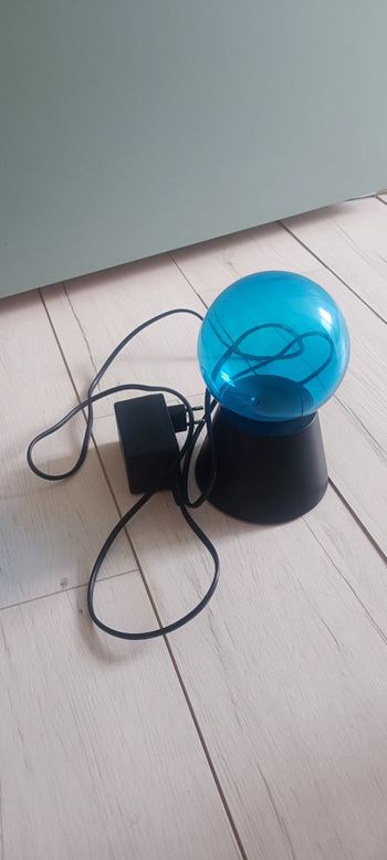 💡 Lampe boule plasma bleue 💡