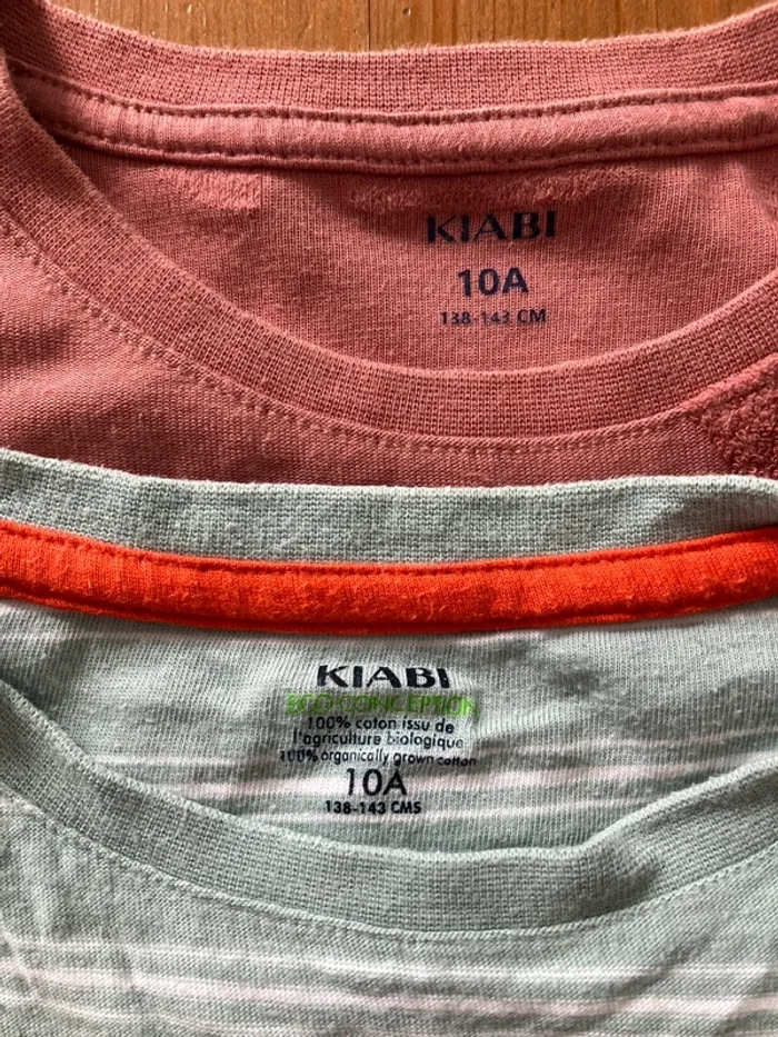 Lot 2 tshirts 10 ans - photo numéro 4