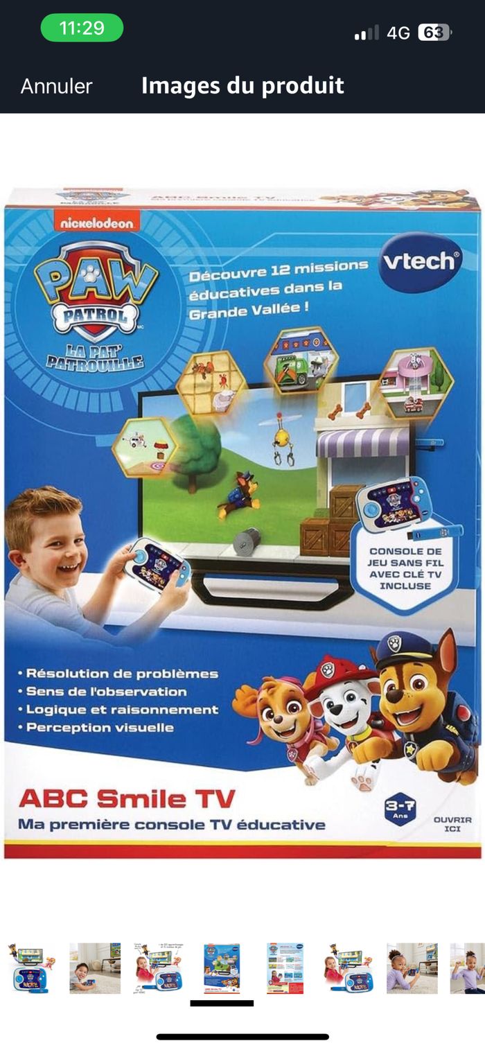 Vtech console de jeux éducative pat patrouille - photo numéro 3