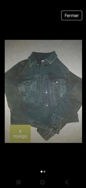 Veste jean mango